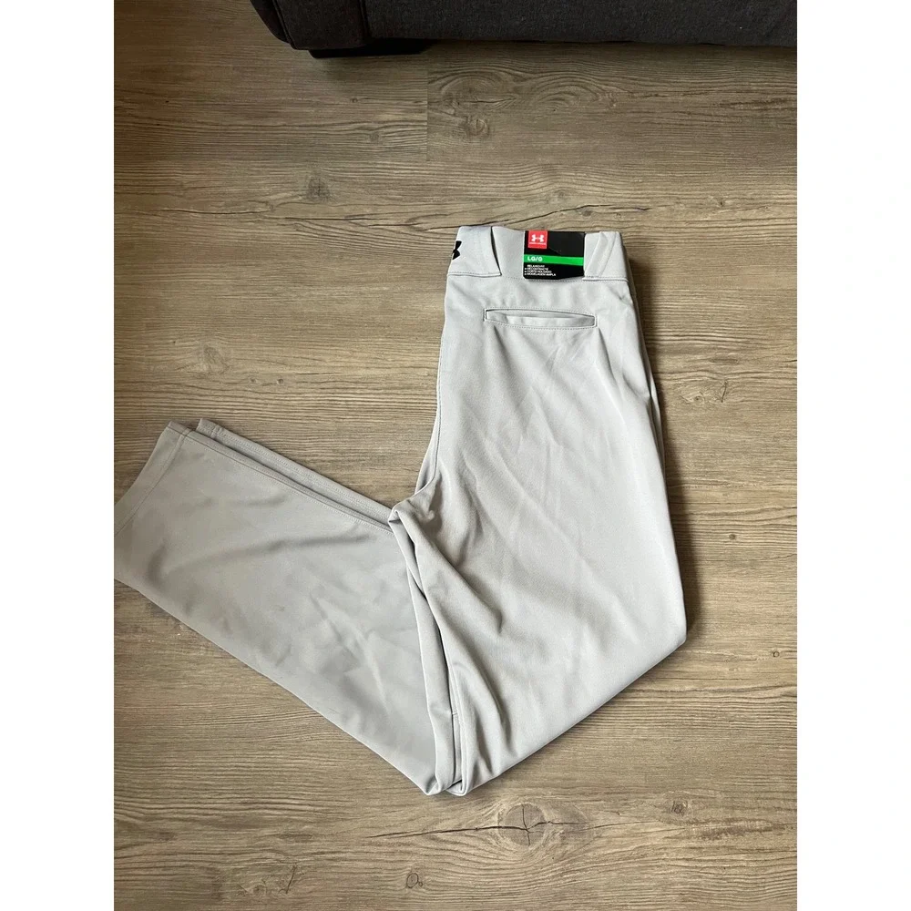 NWT Under Armour Men's Utility Baseball Pants Grey Size Large